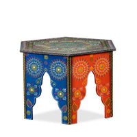 Rofia Wooden Handpainted Coffee Table (Handpainted)