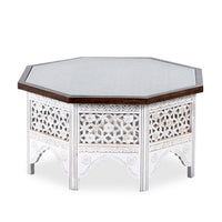 Loom Solid Wood Coffee Table (White Distress)