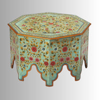 Bhava Wooden Handpainted Traditional Coffee Table