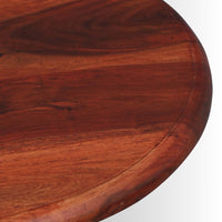 Samph Wooden Round Coffee Table (Teak)