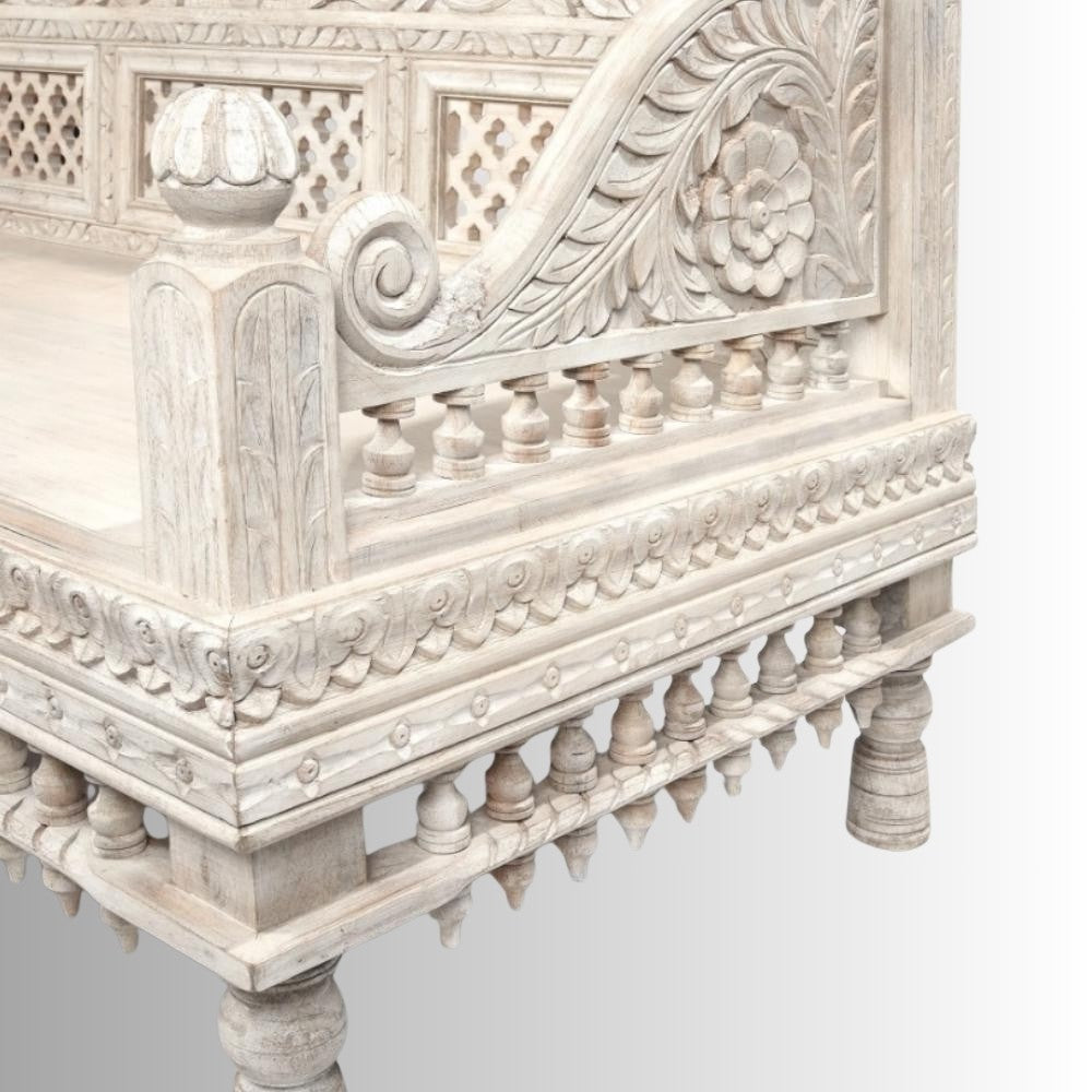 Gulim Wooden Carved Divan Daybed