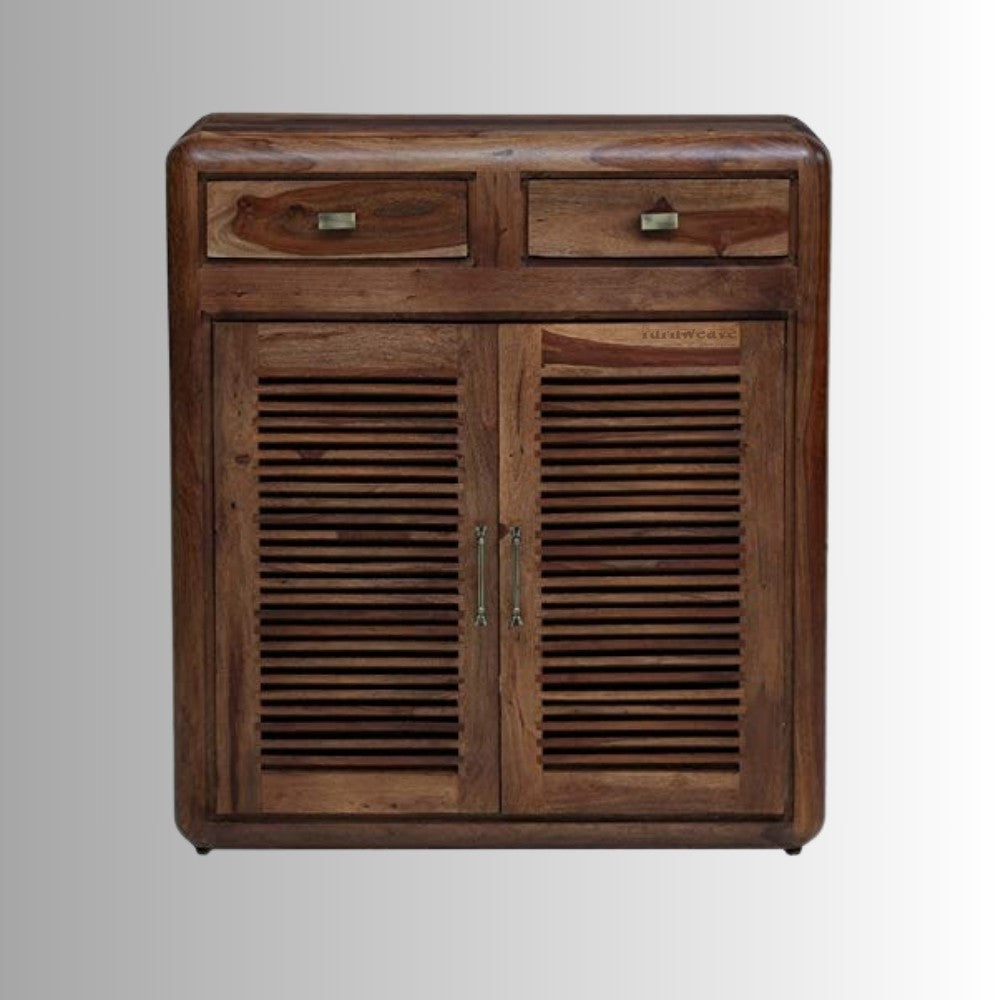 Aviat Solid Wood Cabinet for Storage (Brown)