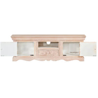 Uni Wooden Carved TVC Entertainment Unit (Cream Distress)