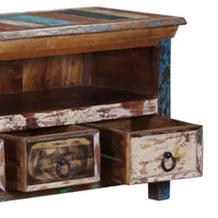 Recla Wooden Antique Rustic Tv Cabinet with Drawers