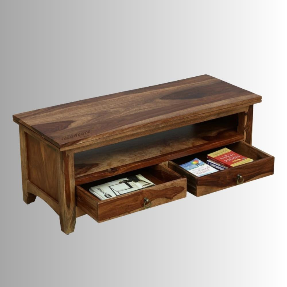 Waina Wooden Tv Cabinet Table (Honey)