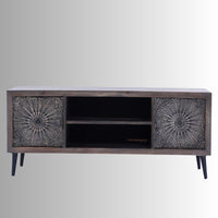 Wikte Wooden Carved Tv Cabinet