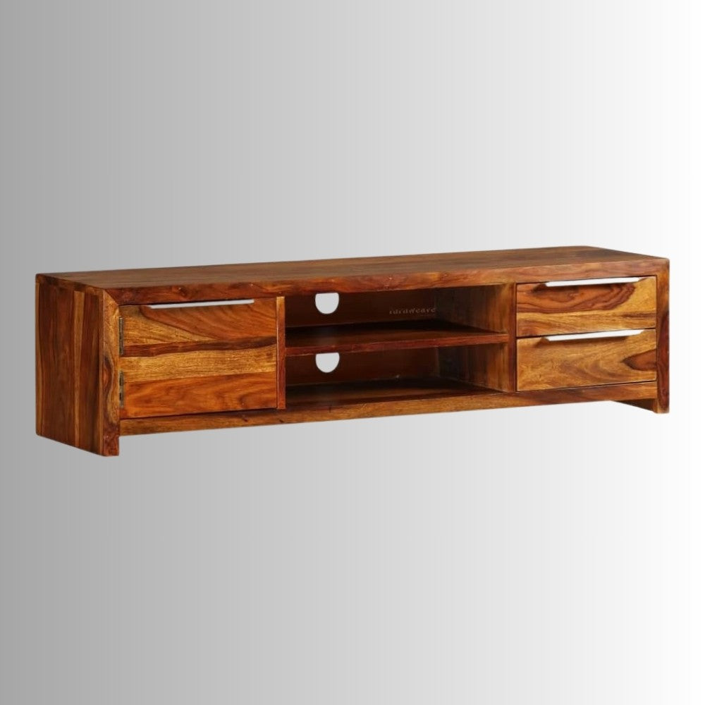 Evata Wooden Tv Unit (Honey)