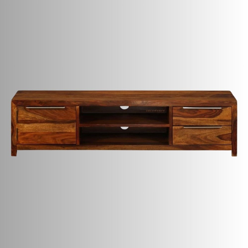 Evata Wooden Tv Unit (Honey)