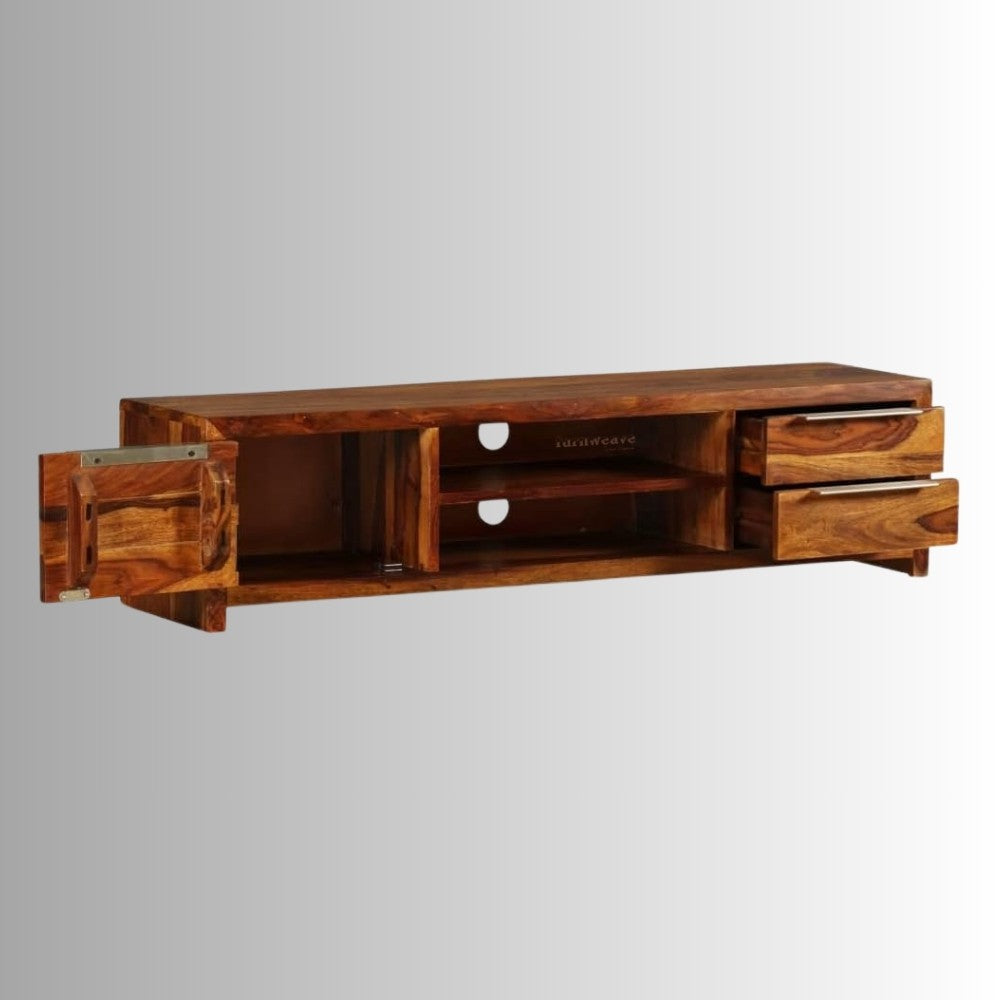 Evata Wooden Tv Unit (Honey)