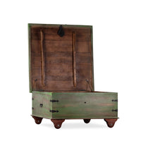 Boran Wooden Centre Table with Storage (Green Distress)