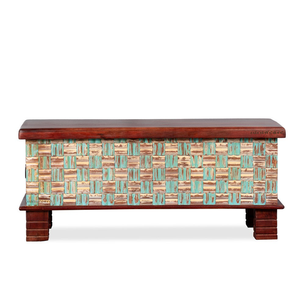 Nivari Wooden Trunk cum coffee Table (Mahagony)