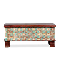 Nivari Wooden Trunk cum coffee Table (Mahagony)