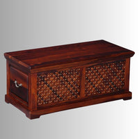 Kika Wooden Storage Trunk cum Coffee Table (Teak)