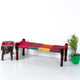 Wooden Patio Balcony Bench in Sheesham Wood (Colorful 002)