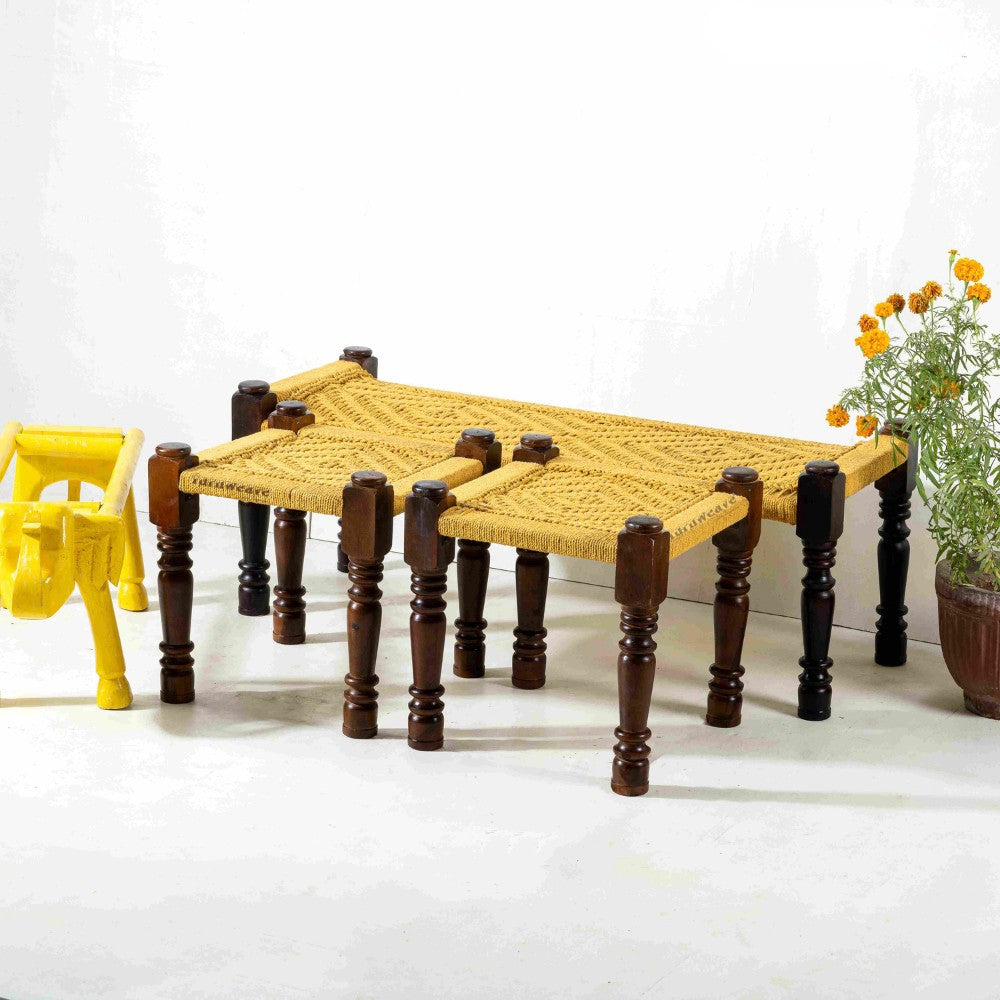 Bench & Stool Set