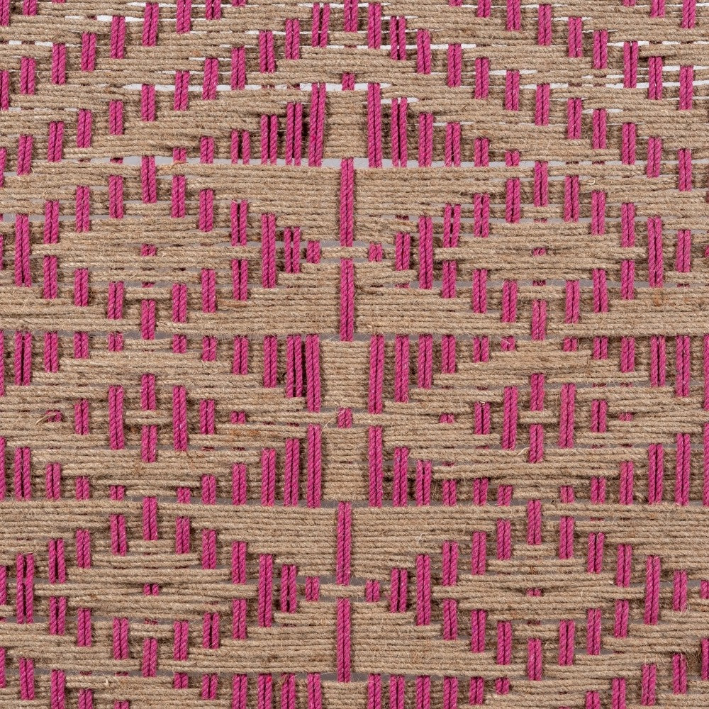 Rajasthani Wooden Khatiya Khaat (Jute and Pink)