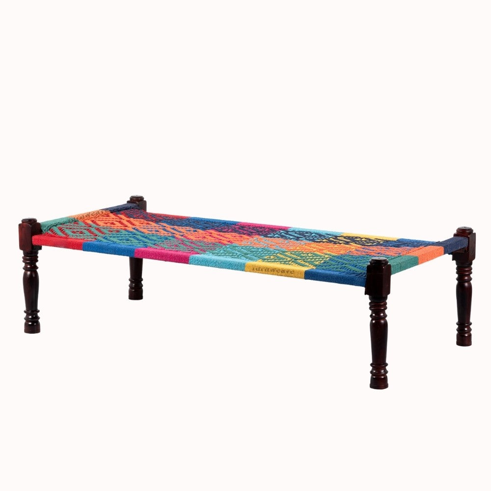 Rajasthani Wooden Khatiya Khaat (Colorful 002)