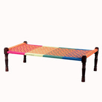 Rajasthani Wooden Khatiya Khaat (Colorful 003)