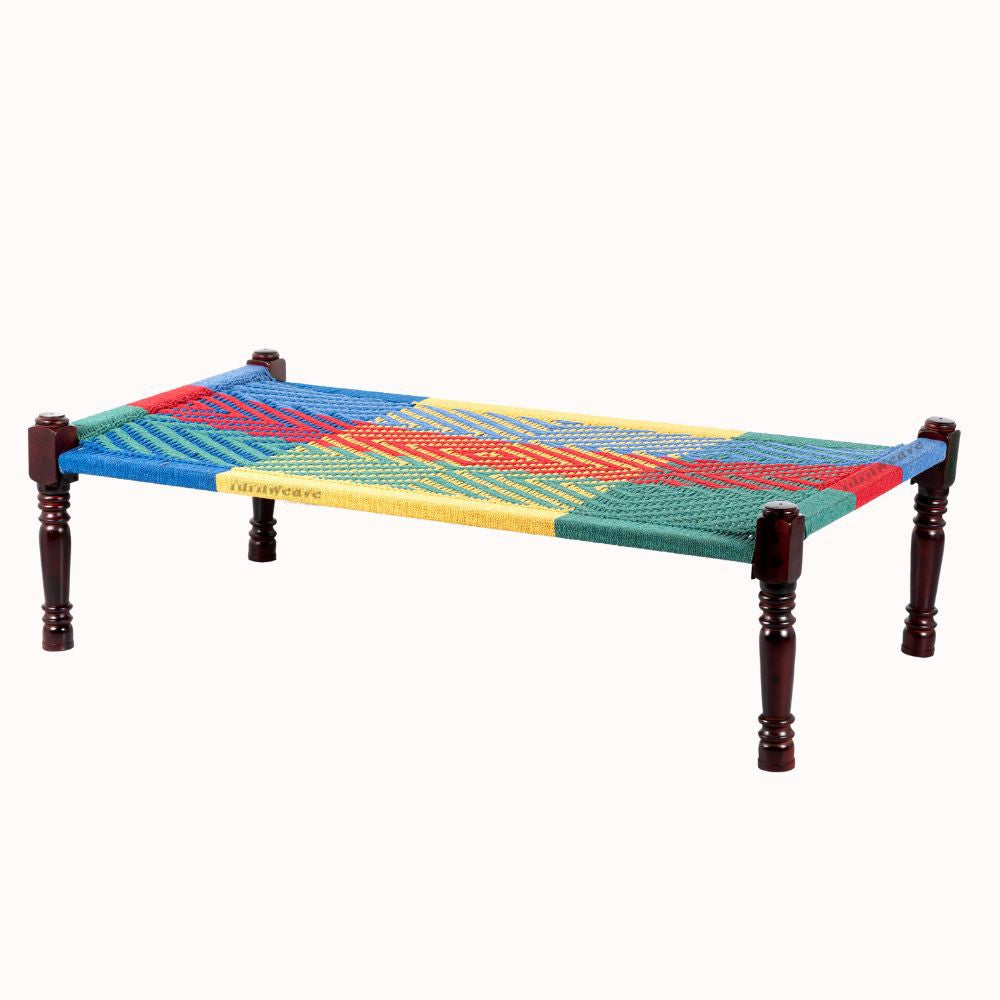 Rajasthani Wooden Khatiya Khaat (Colorful 004)