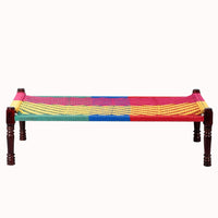 Rajasthani Wooden Khatiya Khaat (Colorful)