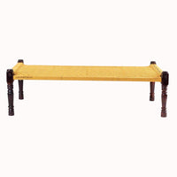 Rajasthani Wooden Khatiya Khaat (Yellow)