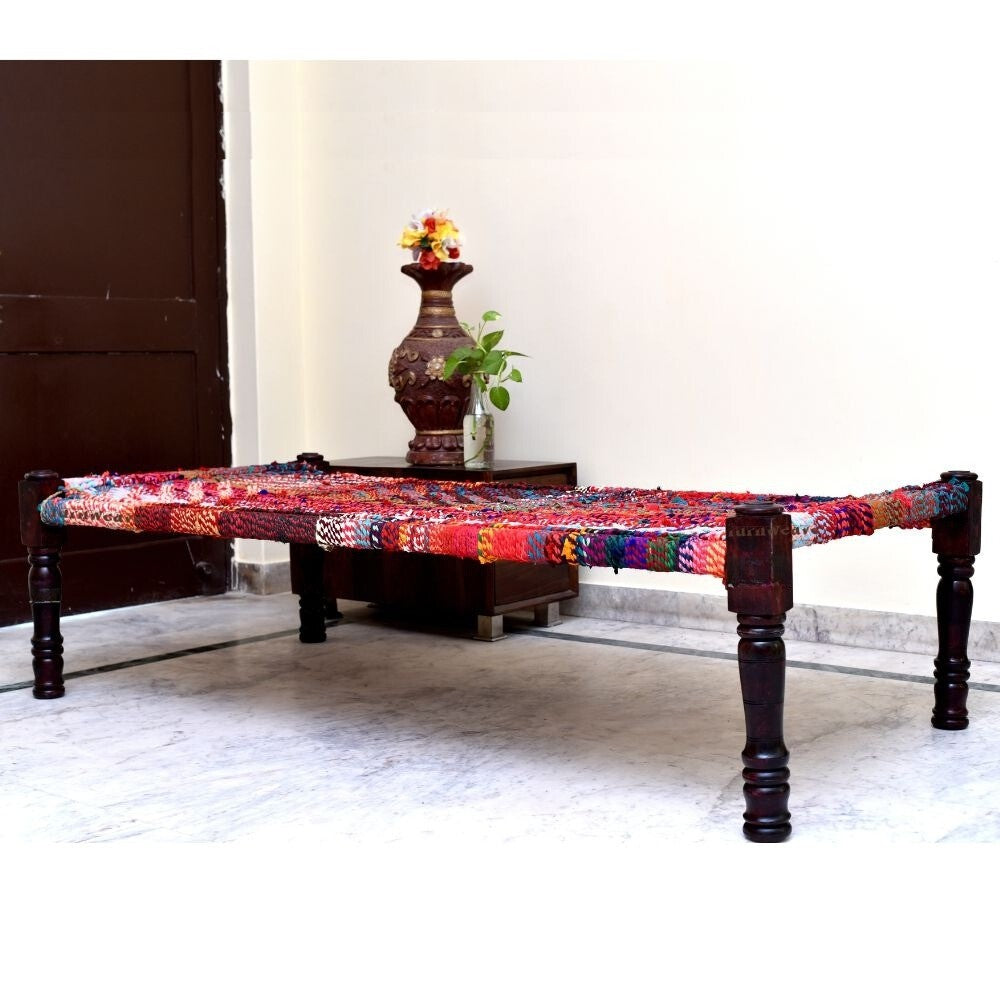 Rajasthani Wooden Khatiya Khaat (Multi)