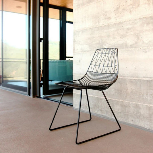 Tifa Metal Balcony Chair (Black)