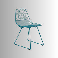 Tifa Metal Balcony Chair (Blue)