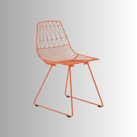 Tifa Metal Balcony Chair (Orange)