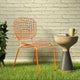 Keme Outdoor Patio Powder Coated Chair (Orange)