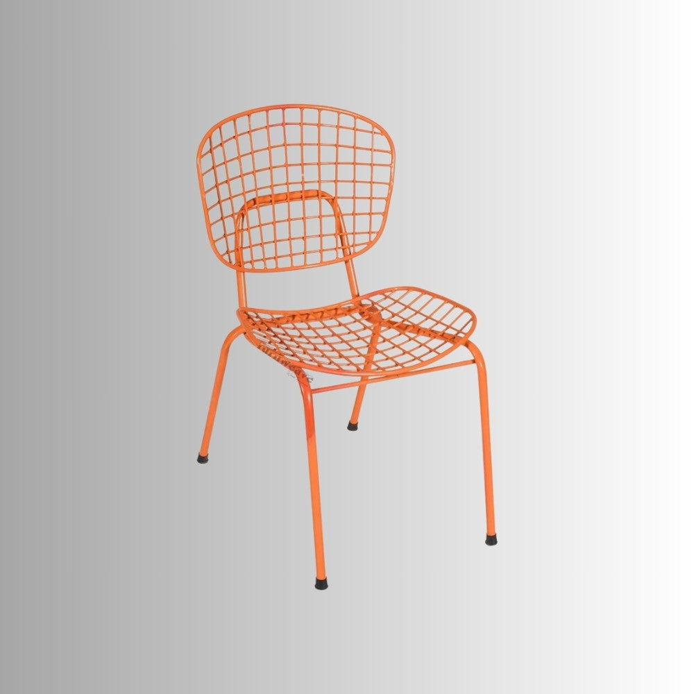 Keme Outdoor Patio Powder Coated Chair (Orange)