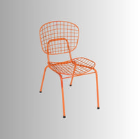 Keme Outdoor Patio Powder Coated Chair (Orange)