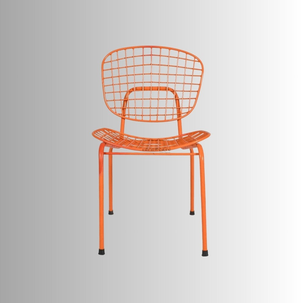 Keme Outdoor Patio Powder Coated Chair (Orange)