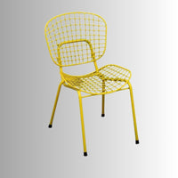 Keme Outdoor Patio Powder Coated Chair (Yellow)