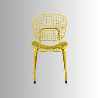 Keme Outdoor Patio Powder Coated Chair (Yellow)