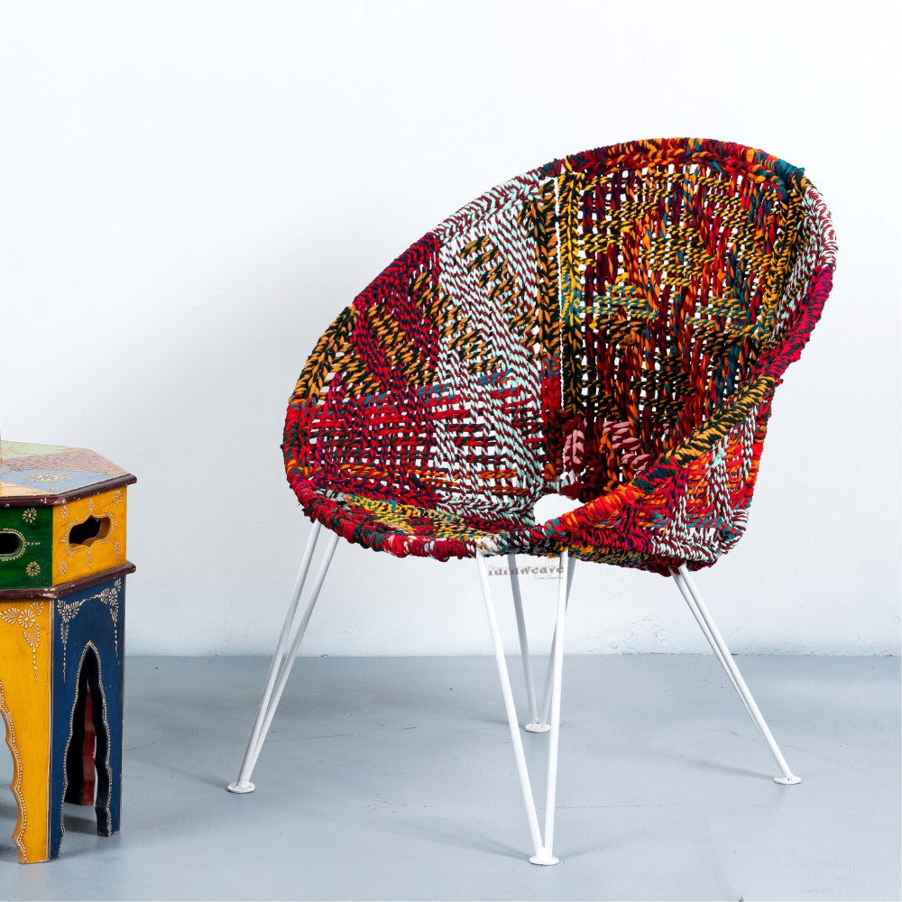 Sandhe Handwoven Multicolor Chair