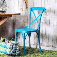 Cros Metal Garden Chair (Blue)