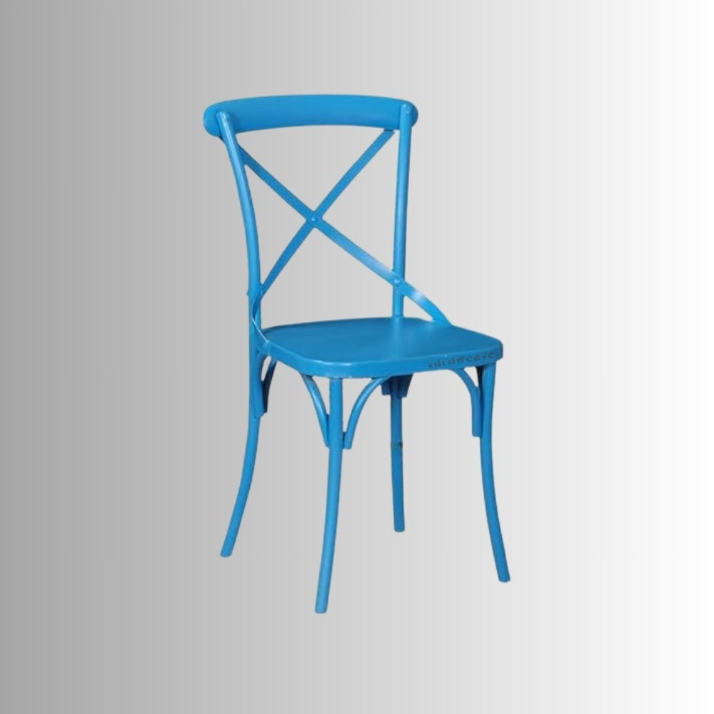 Cros Metal Garden Chair (Blue)