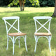 Gage Metal Garden Chairs Set of Two (White)