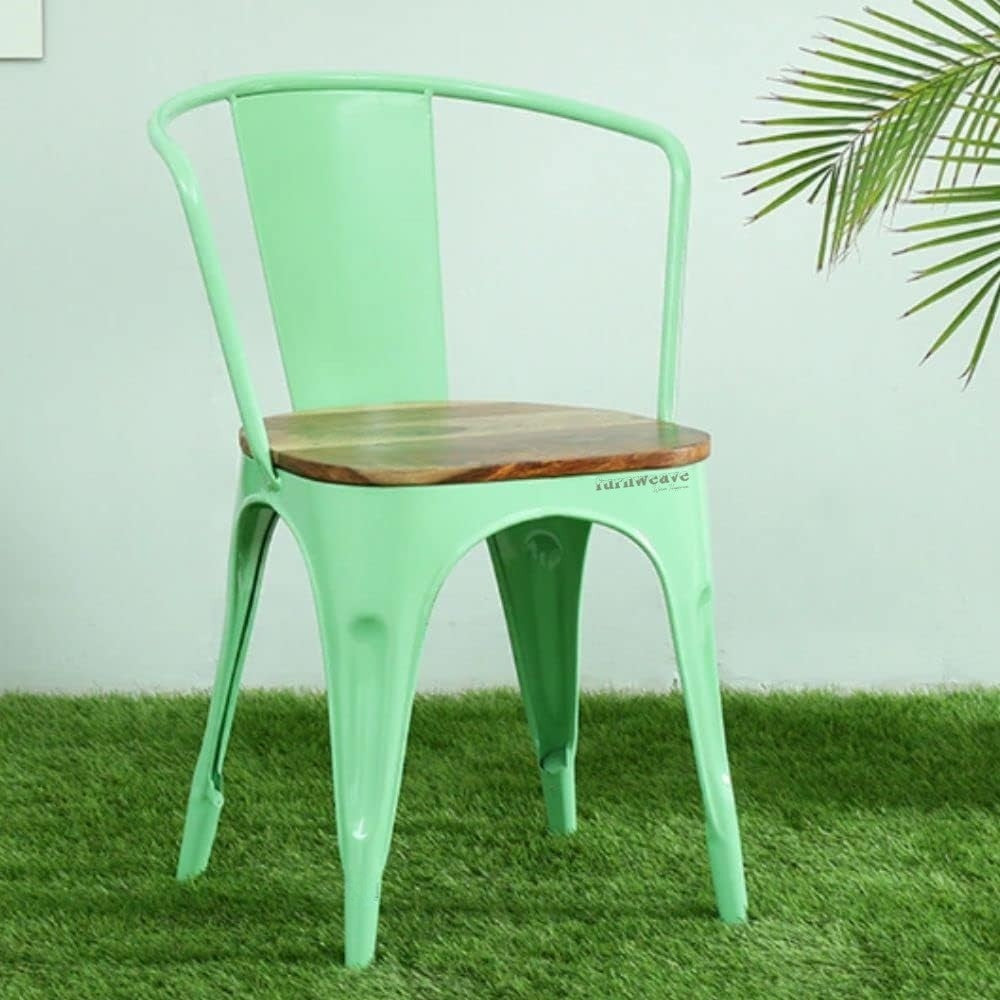 Dany Metal Powder Coated Chair (Green)