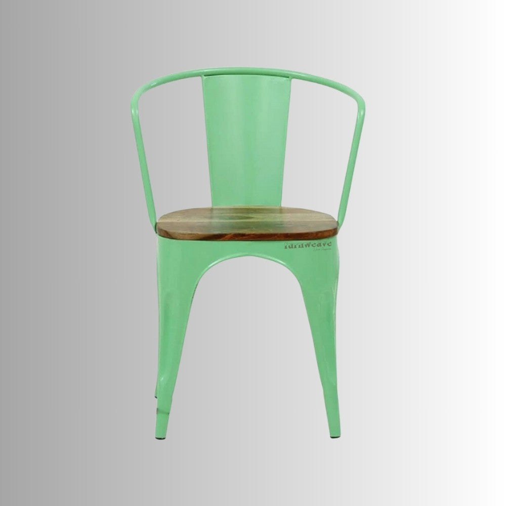 Dany Metal Powder Coated Chair (Green)