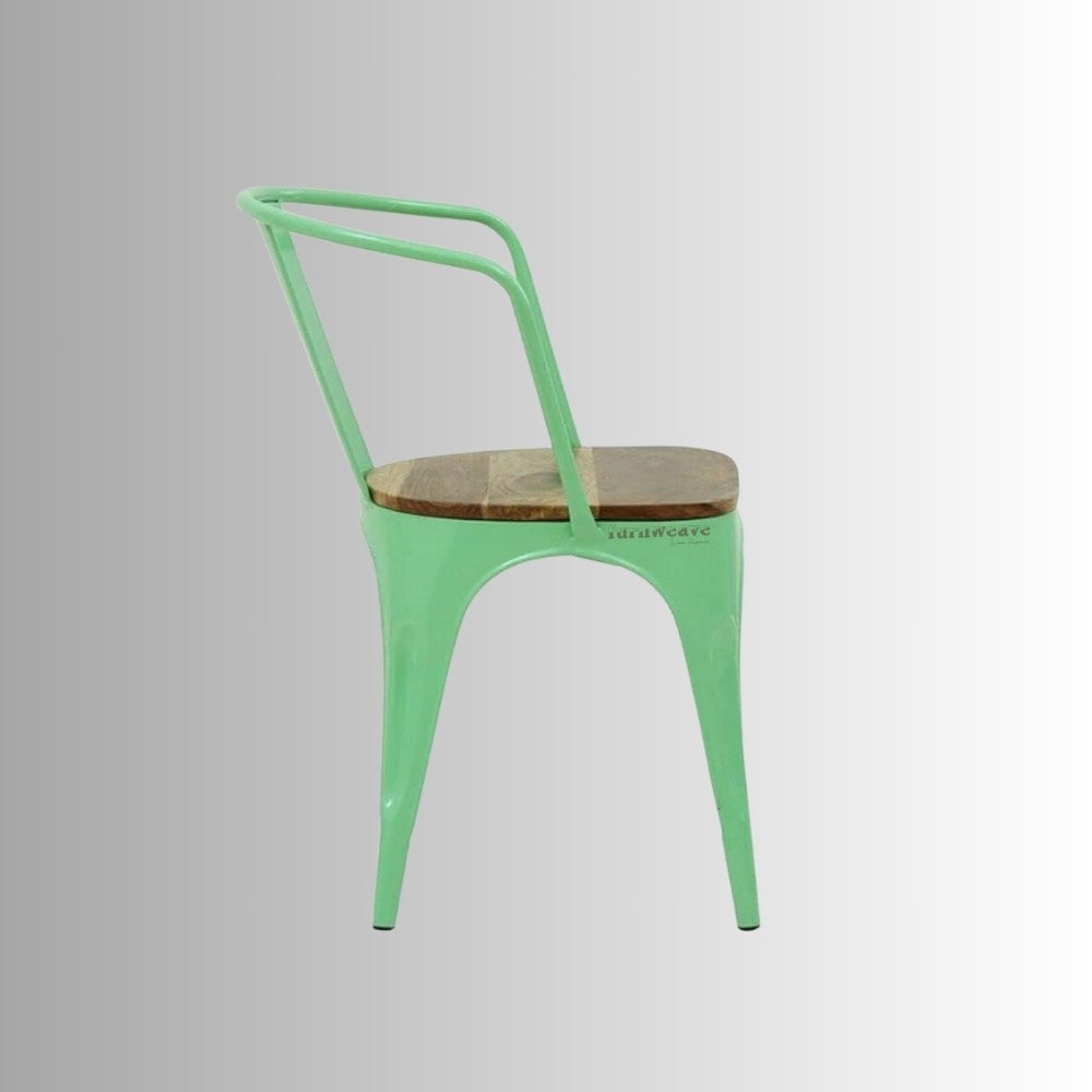 Dany Metal Powder Coated Chair (Green)