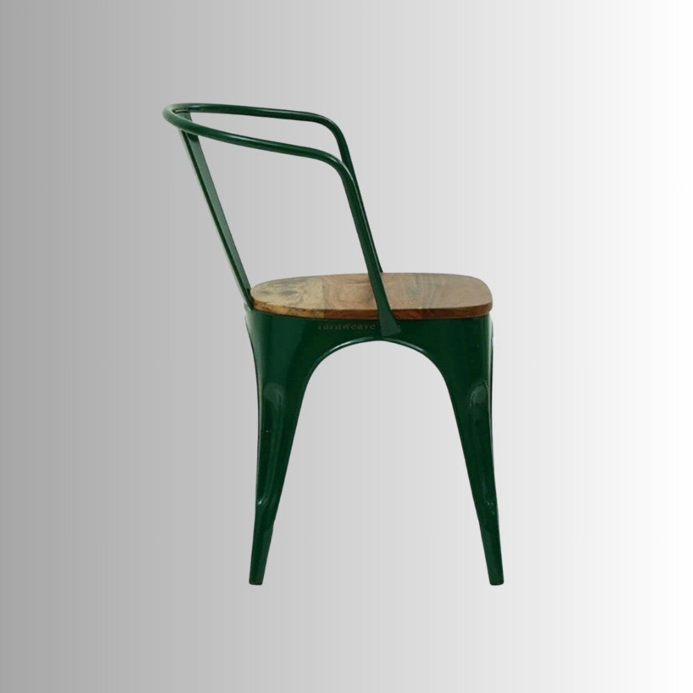 Dany Metal Powder Coated Chair (Dark Green)