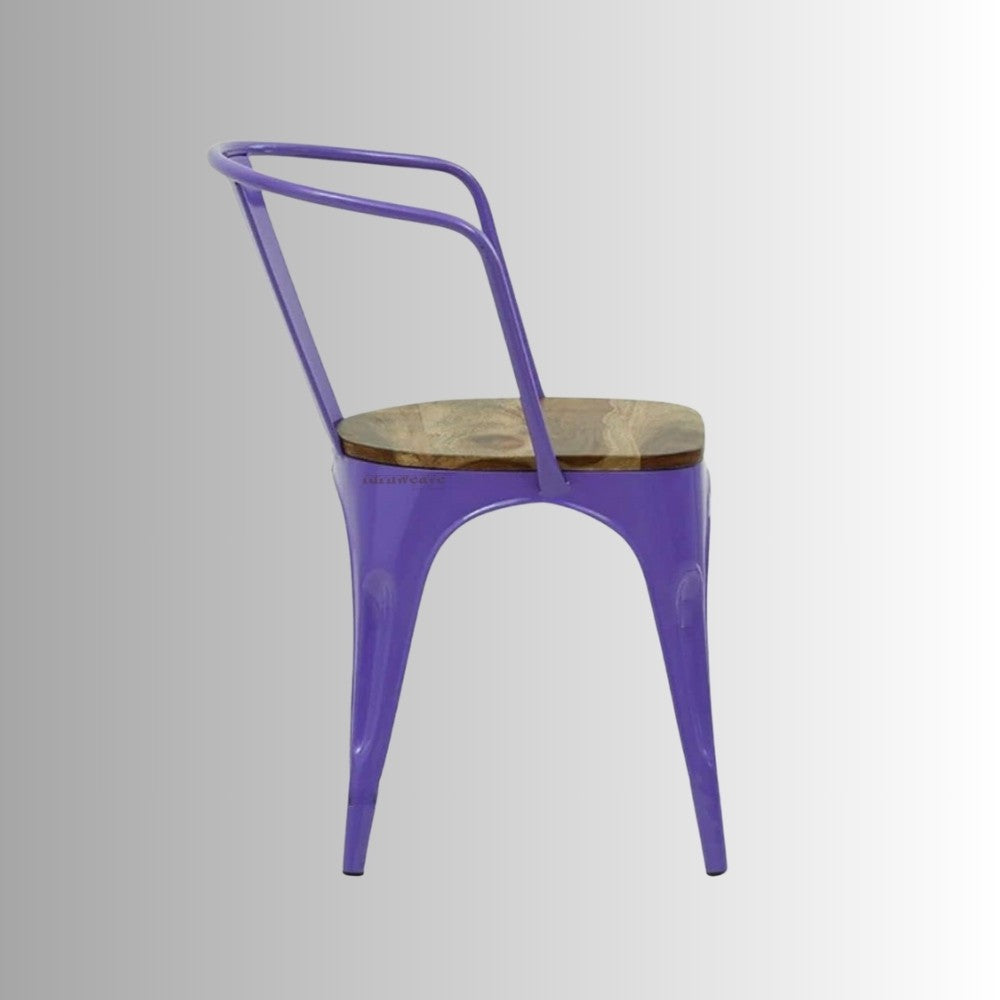 Dany Metal Powder Coated Chair (Purple)