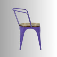 Dany Metal Powder Coated Chair (Purple)