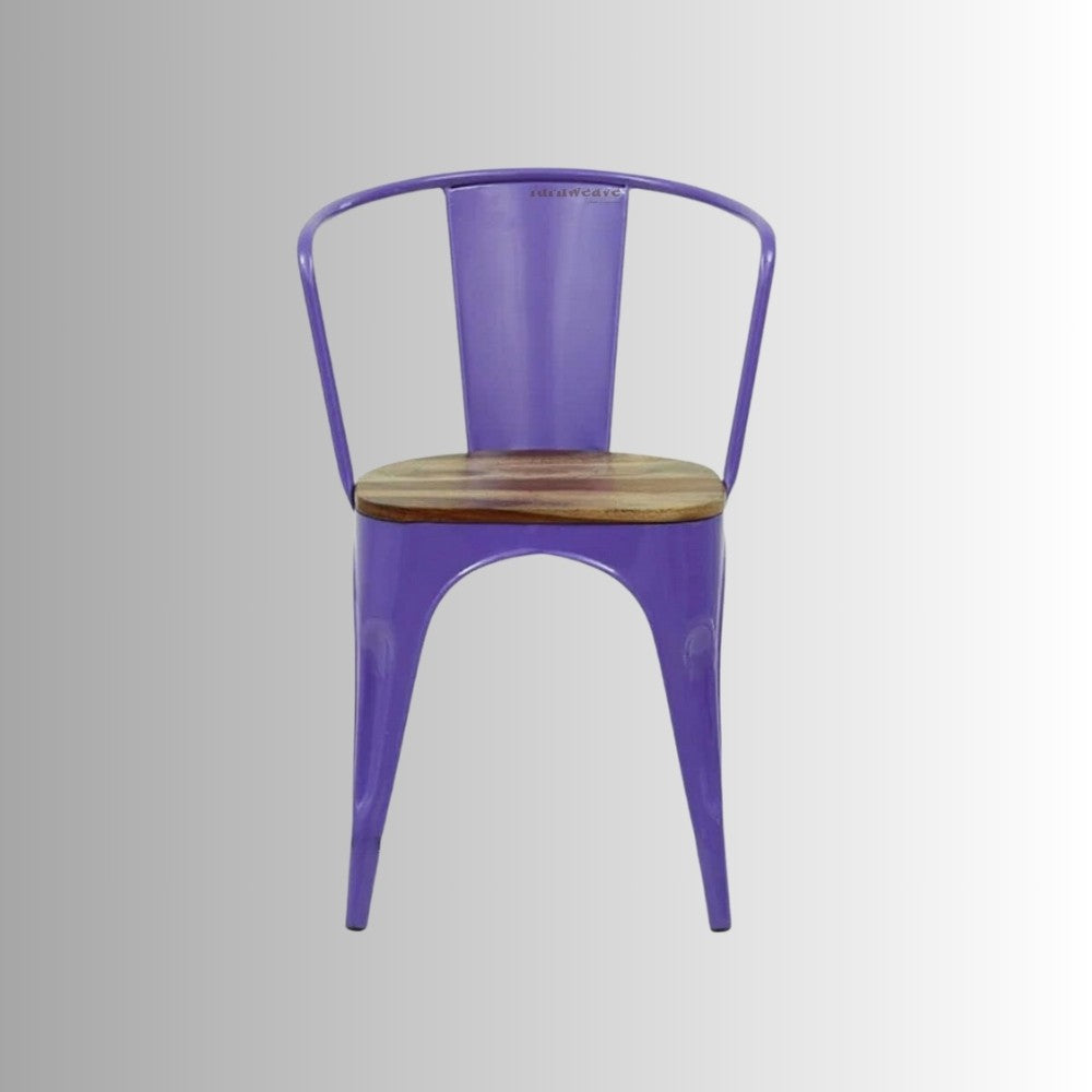 Dany Metal Powder Coated Chair (Purple)