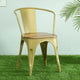 Dany Metal Powder Coated Chair (Gold)