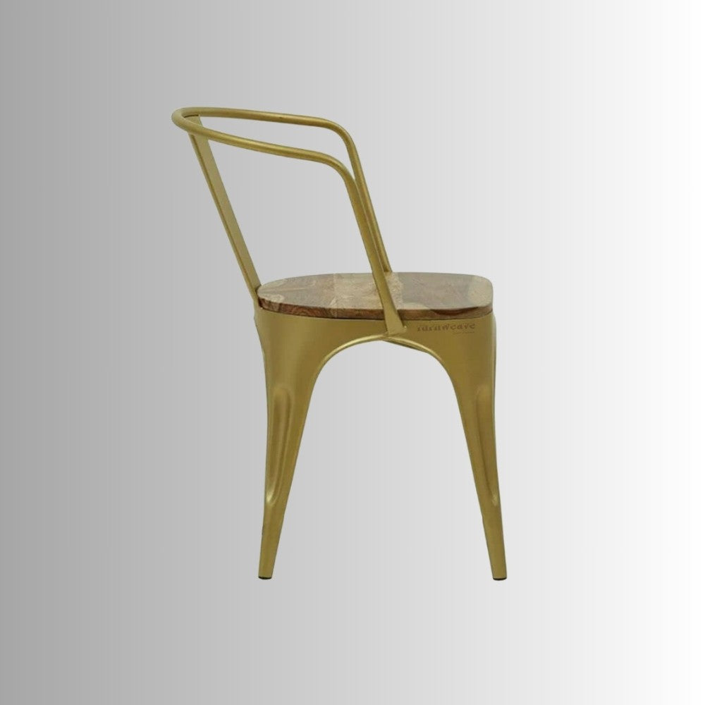 Dany Metal Powder Coated Chair (Gold)