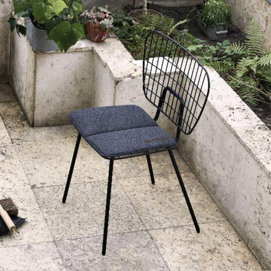 Revya Metal Powder Coated Outdoor Chair (Black)