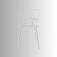 Revya Metal Powder Coated Outdoor Chair (White)